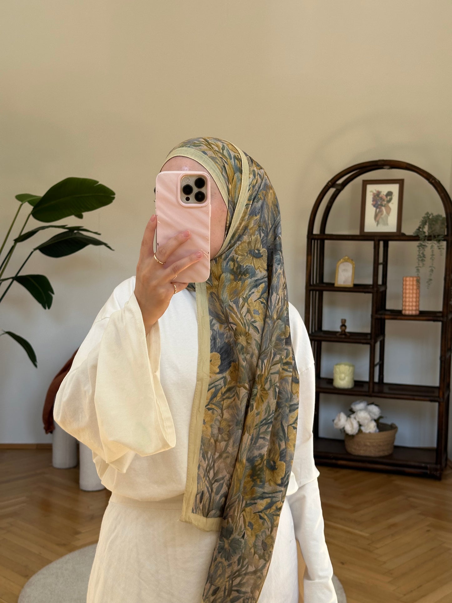 Flower Scarf Gelb