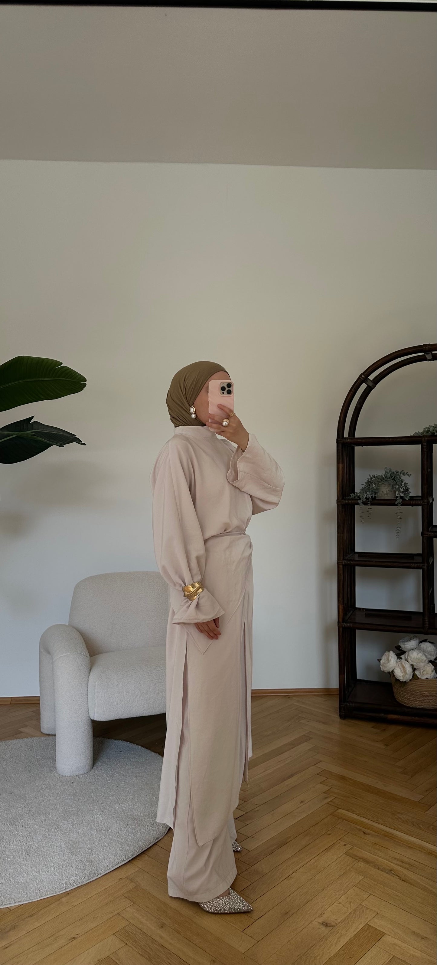 Hüda Zwei-Teiler Beige