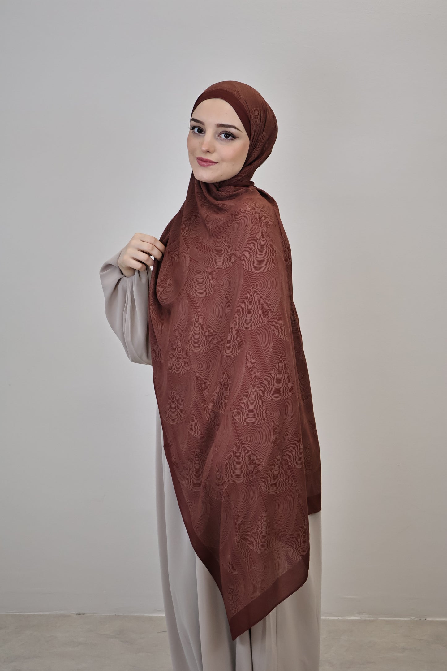 Zarif Scarf Rostbraun