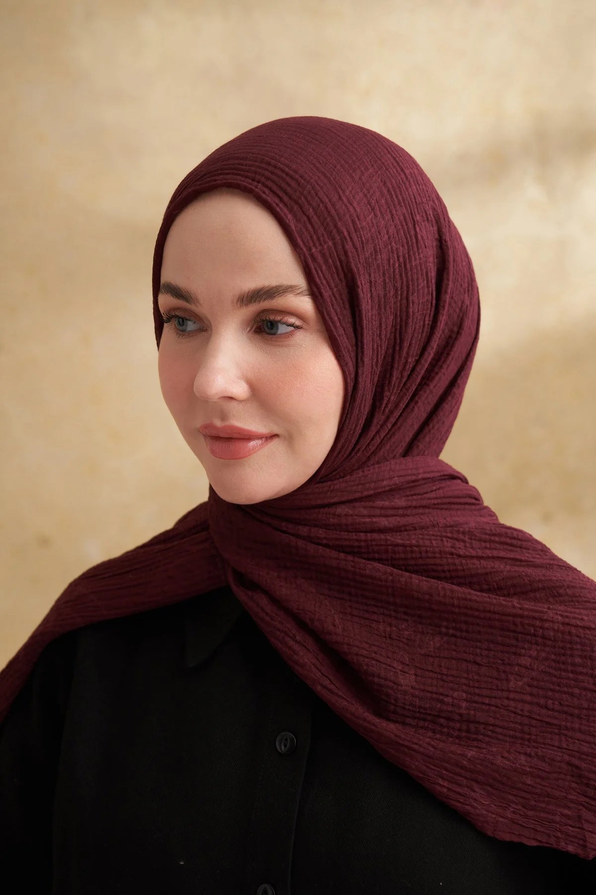 Musselin Blattmuster