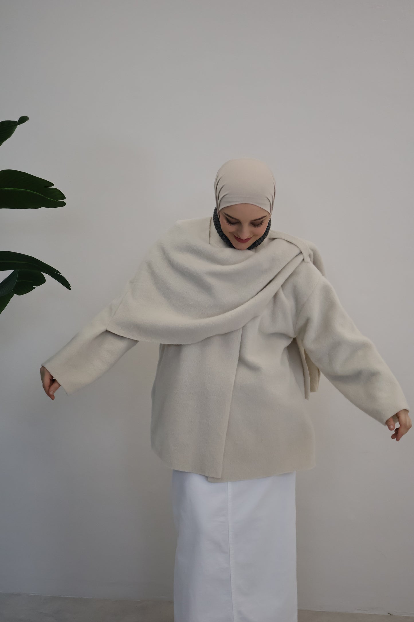 Ella Poncho Beige