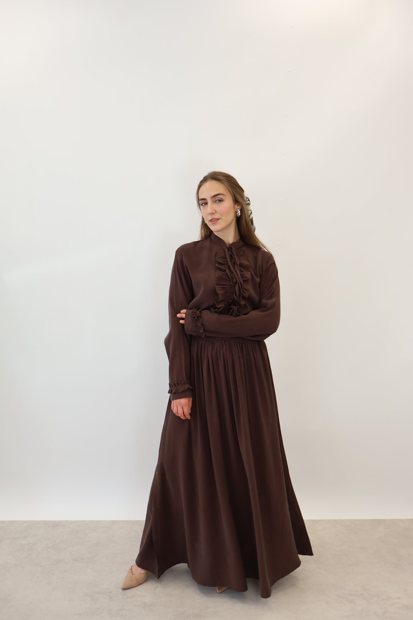 Volant Zwei-Teiler Braun