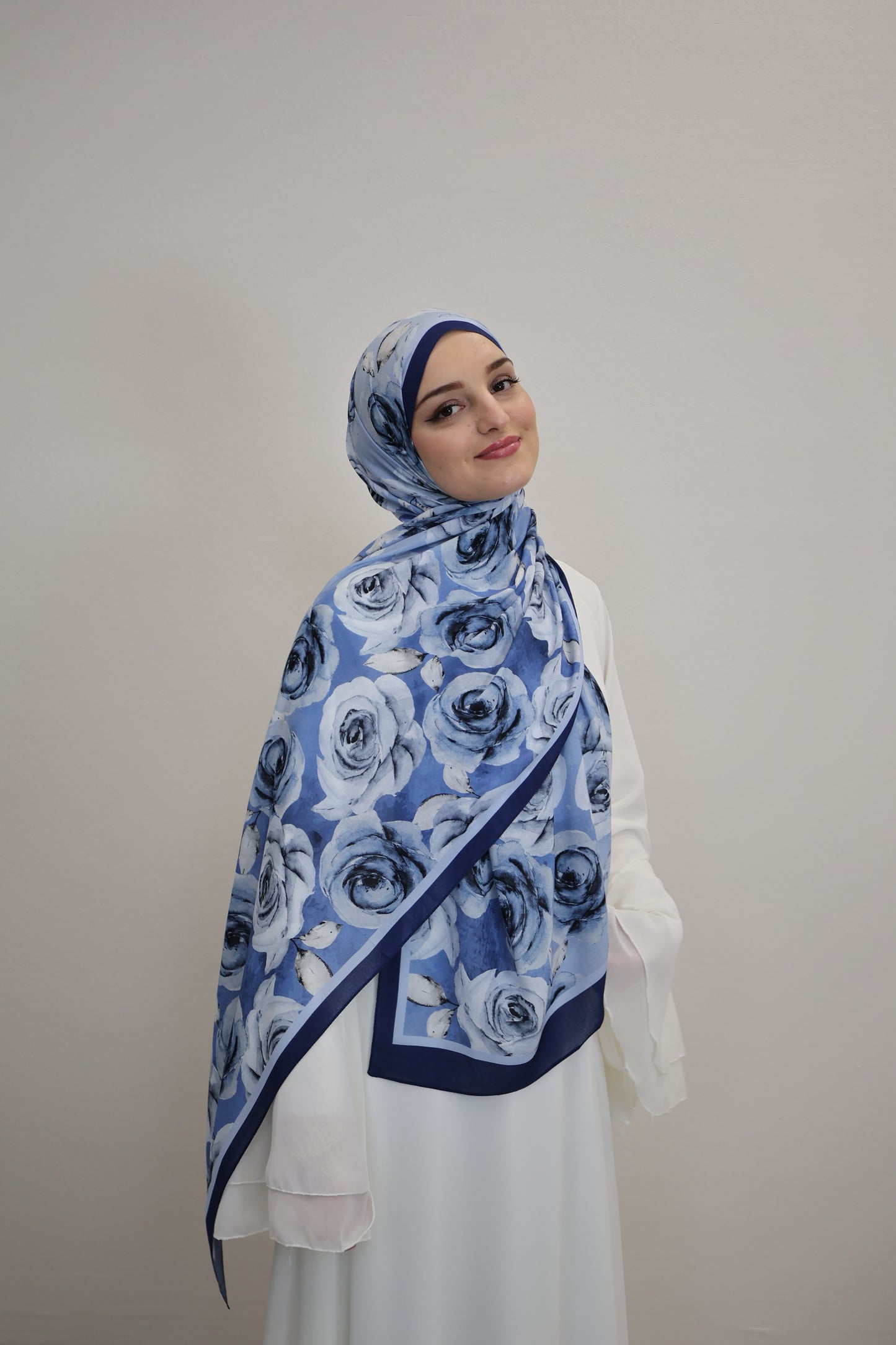 Rosa Scarf Blau