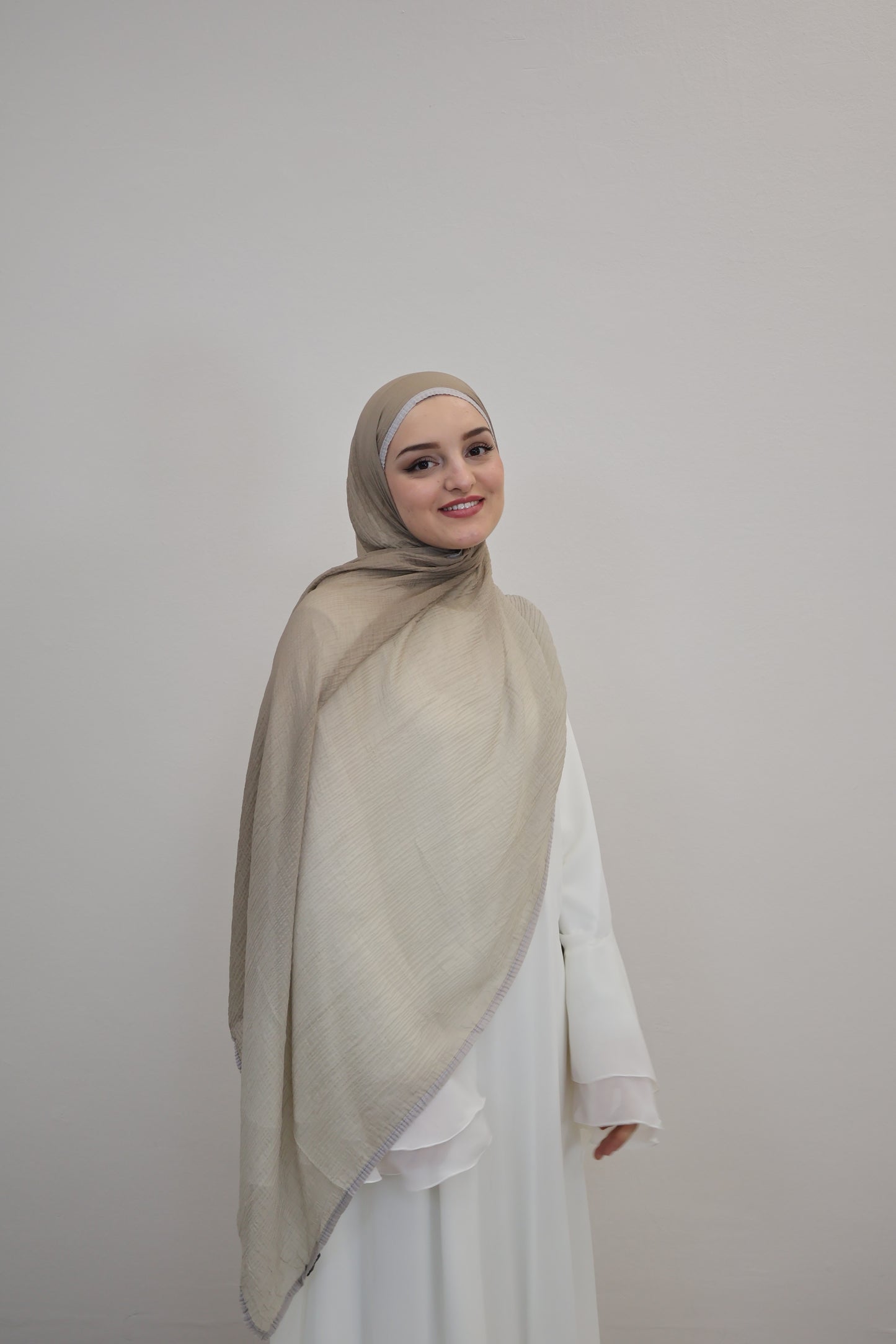 Musselin Zweifarbig Beige