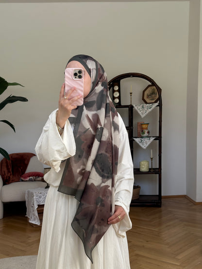 Nura Scarf Grün/Braun