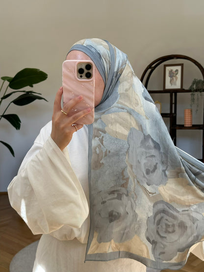 Gül Scarf Blau