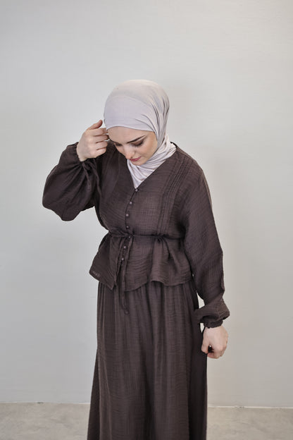 Hira Zwei-Teiler Braun