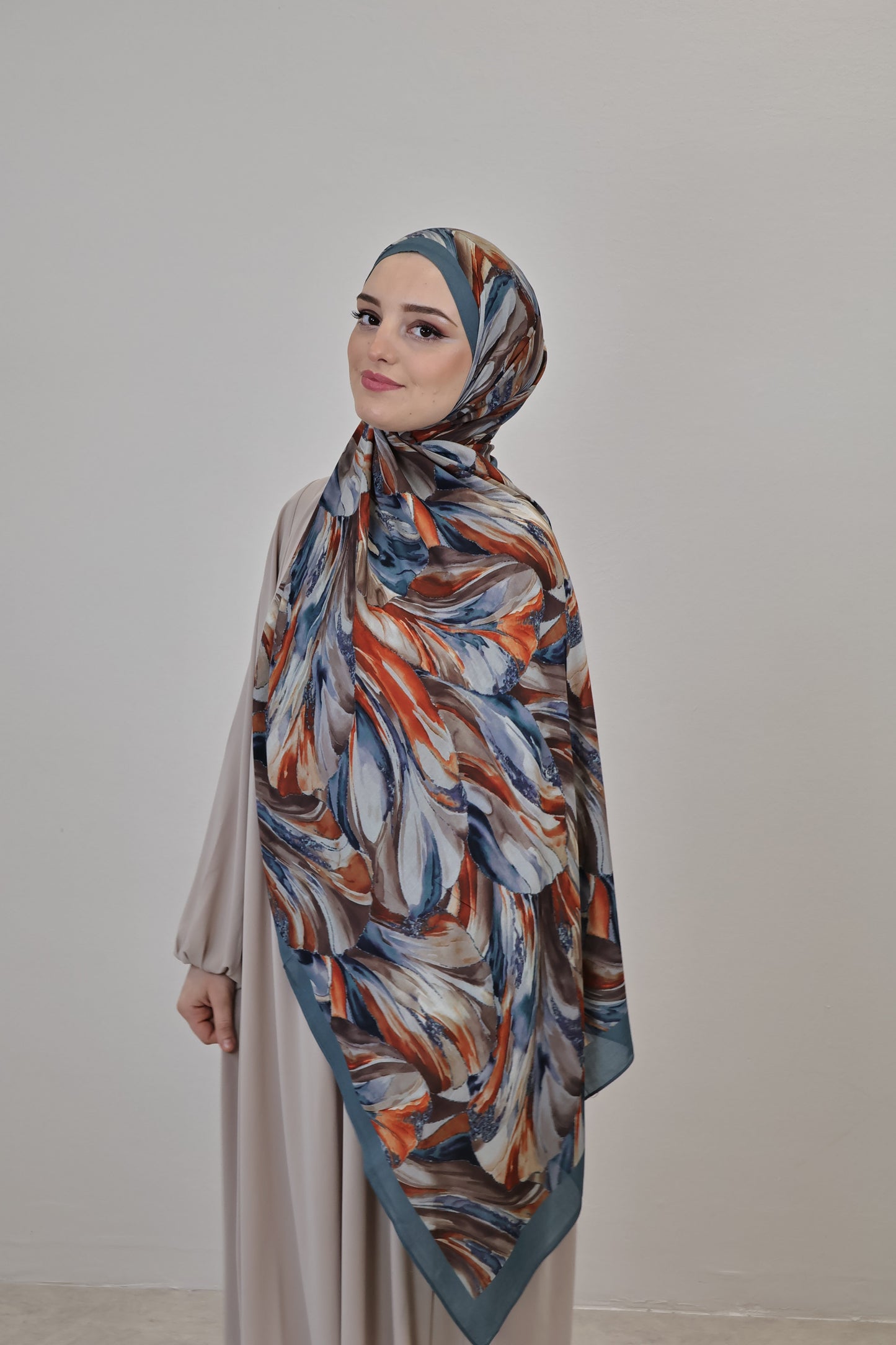 Ebu Scarf Blau