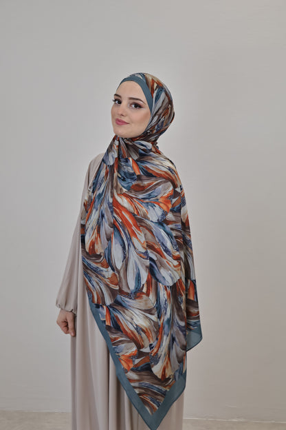 Ebu Scarf Blau