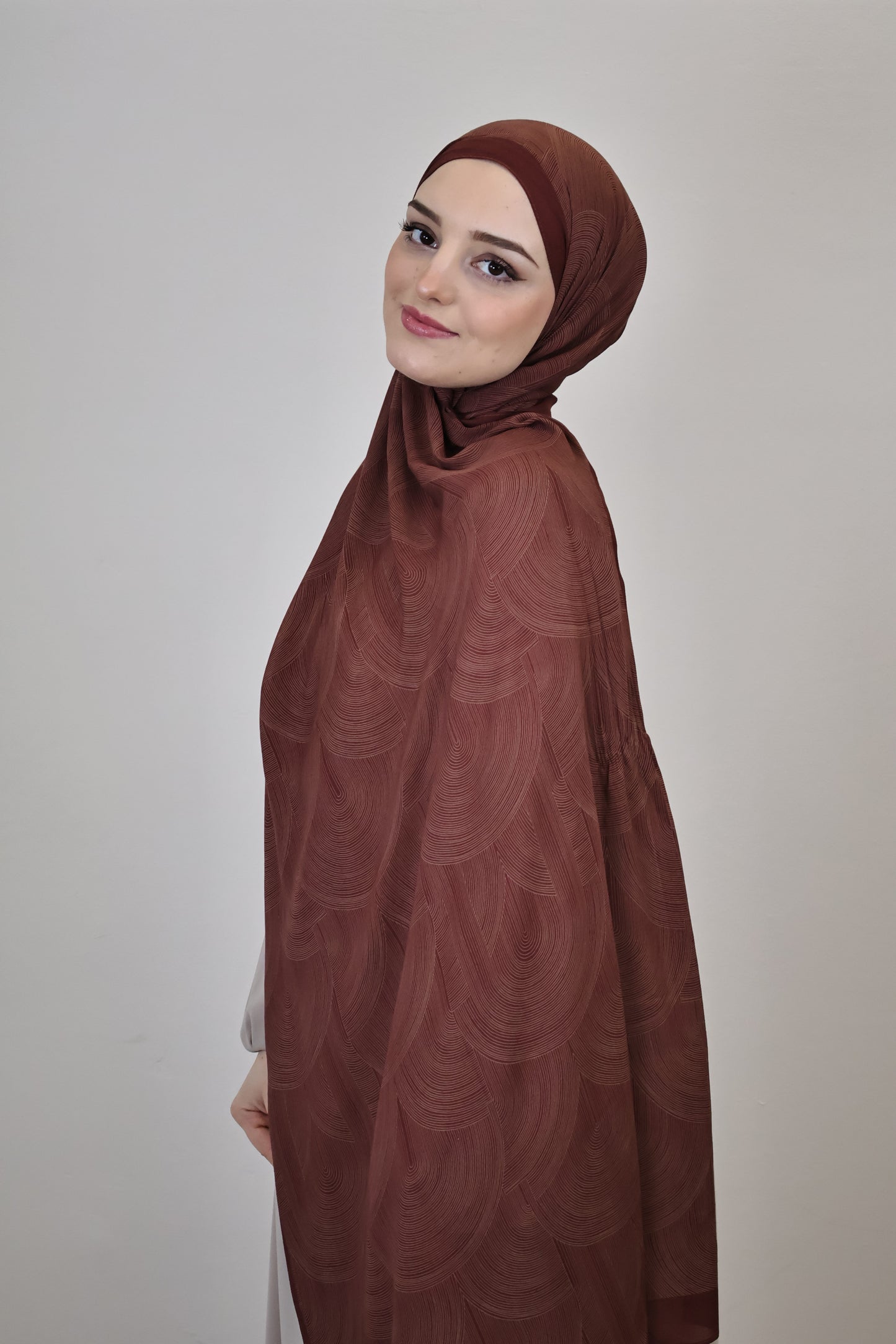 Zarif Scarf Rostbraun