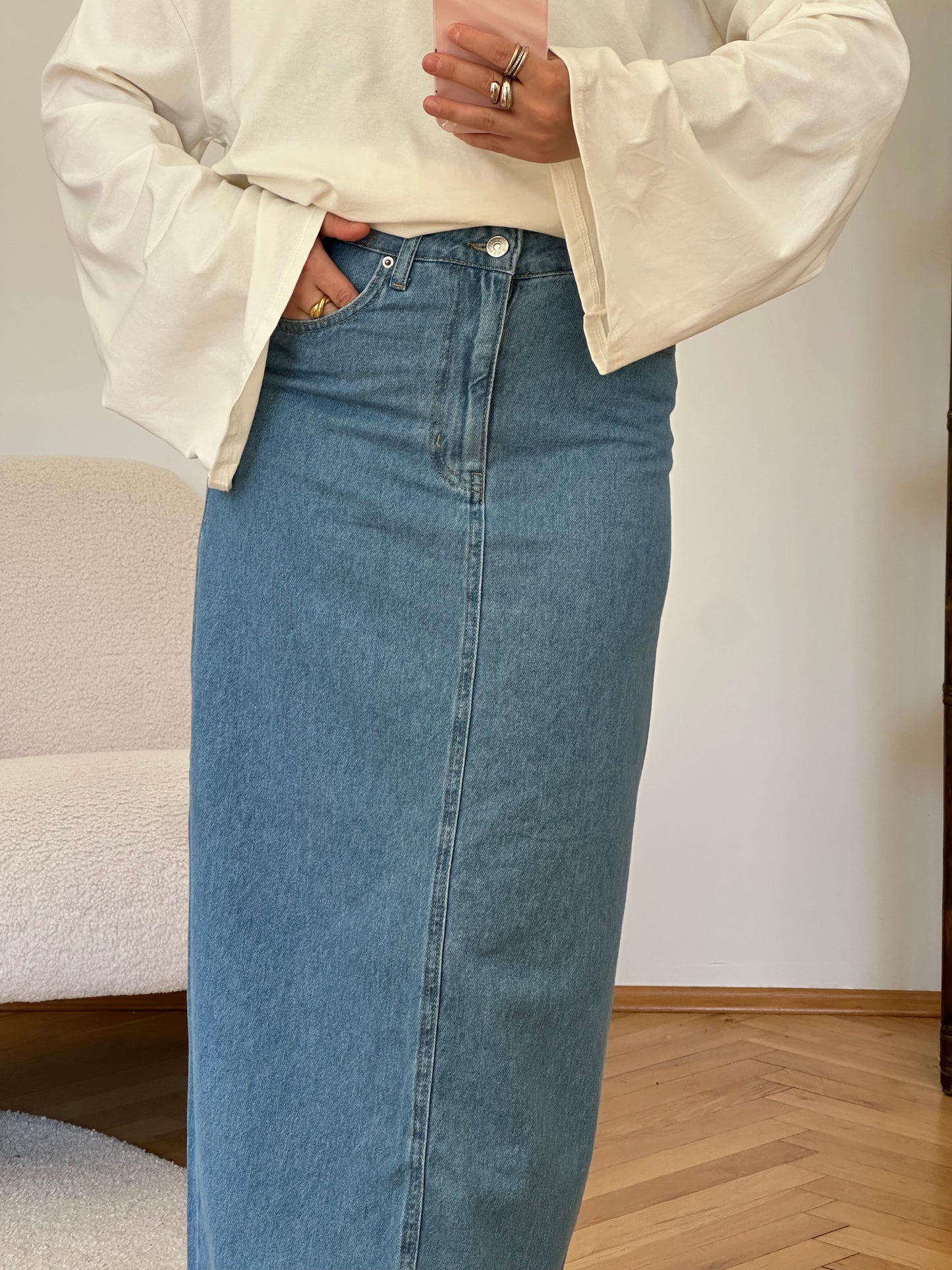 Jeansrock Blau