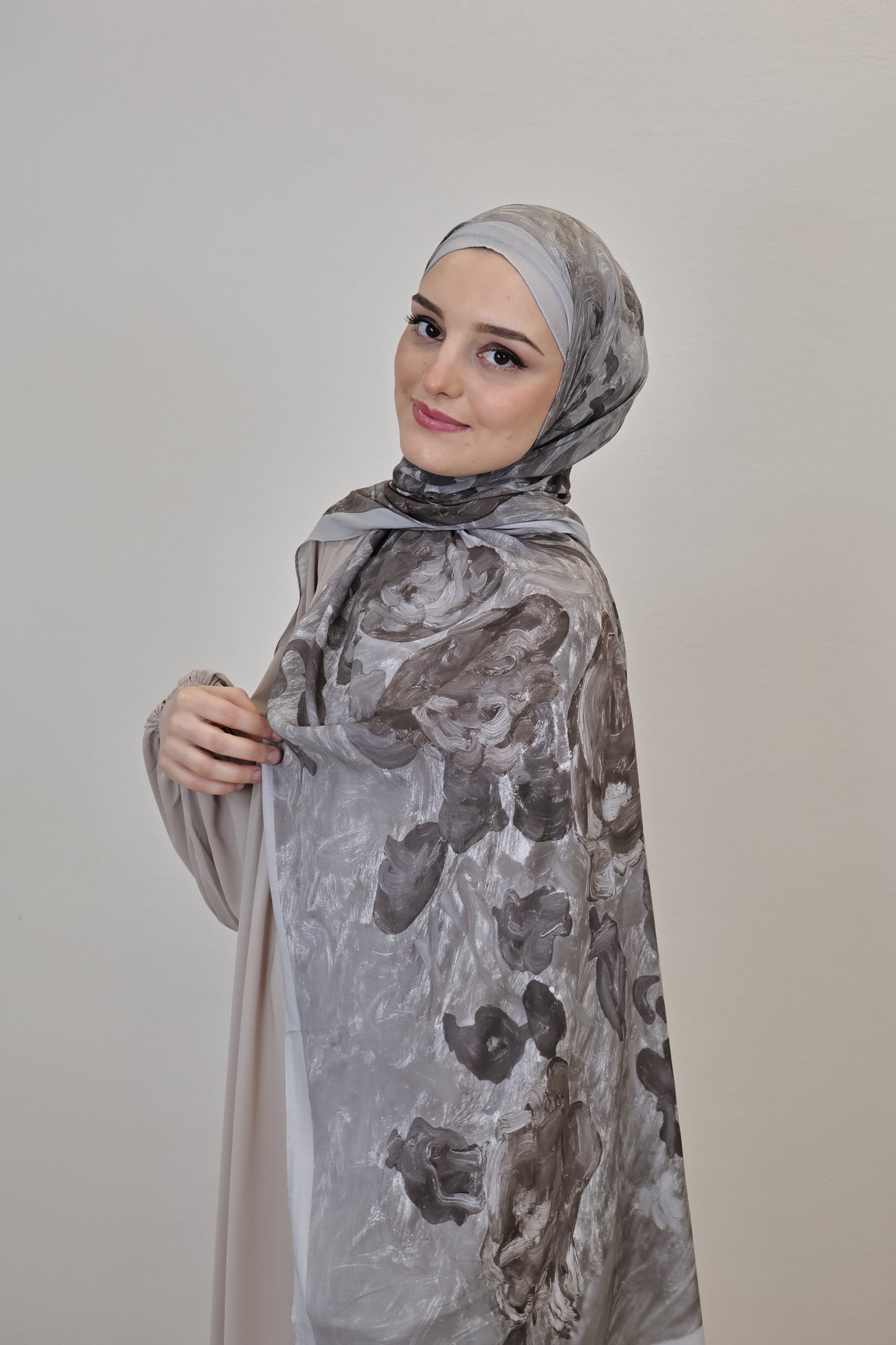 Sade Scarf Steingrau