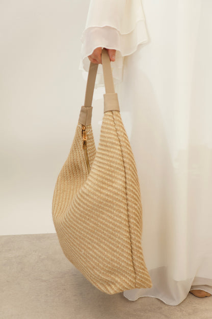 Gewebte Oversize Schultertasche