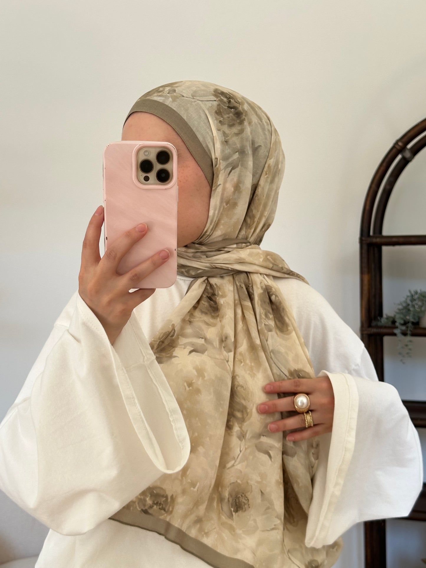 Rami Rose Scarf Grün