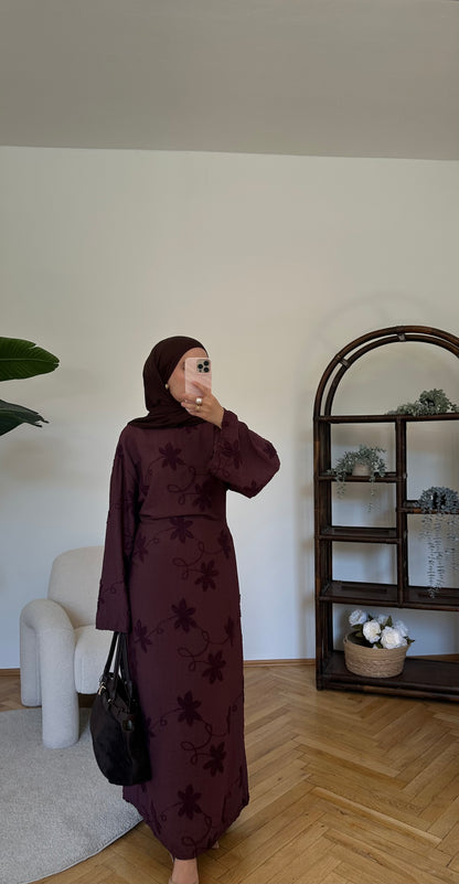 Zarif Kleid Aubergine