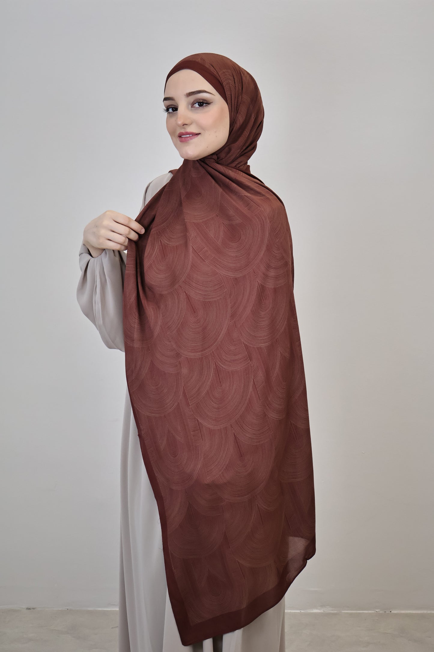 Zarif Scarf Rostbraun