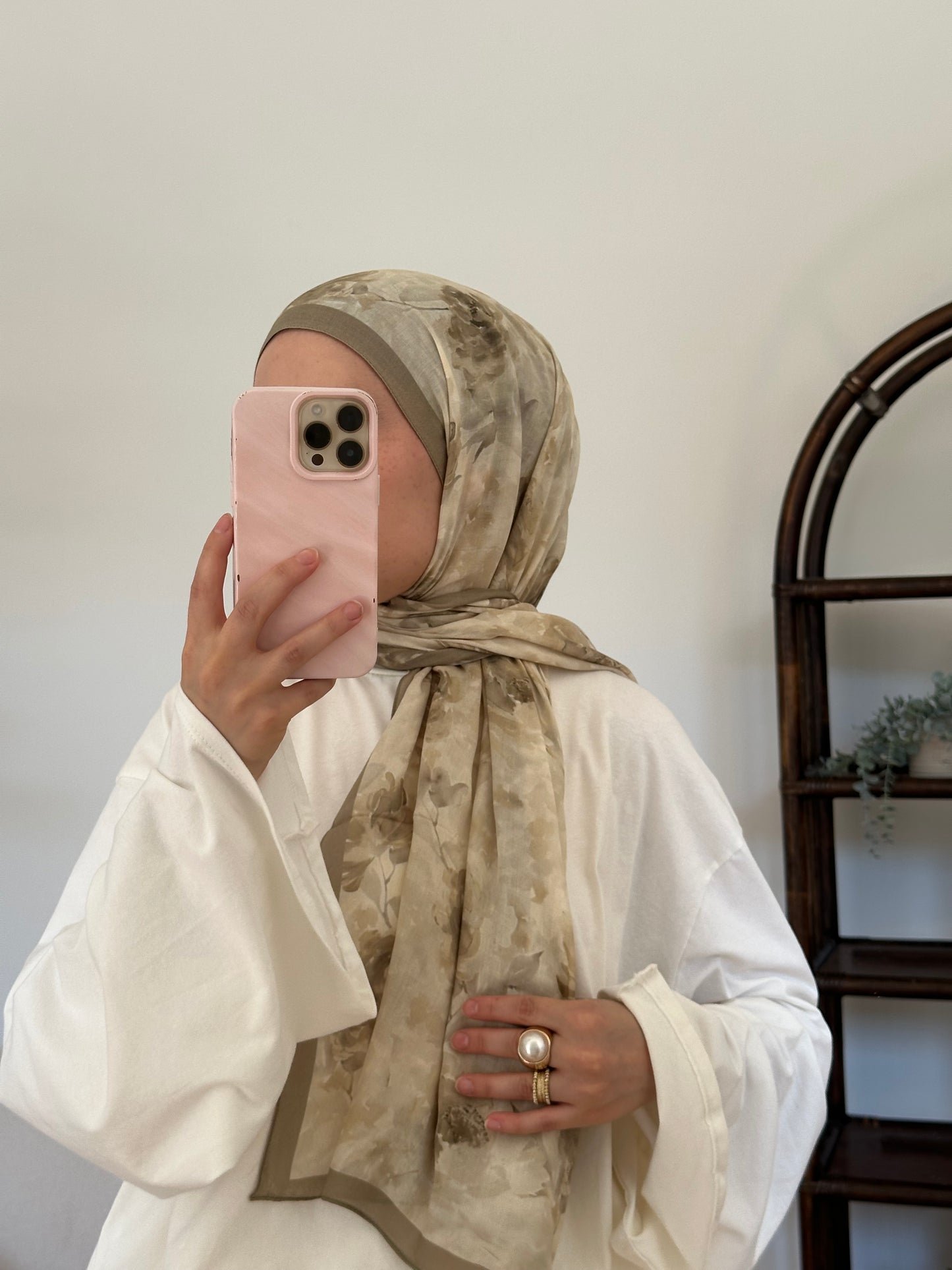 Rami Rose Scarf Grün