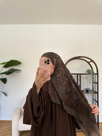 Art Scarf Braun