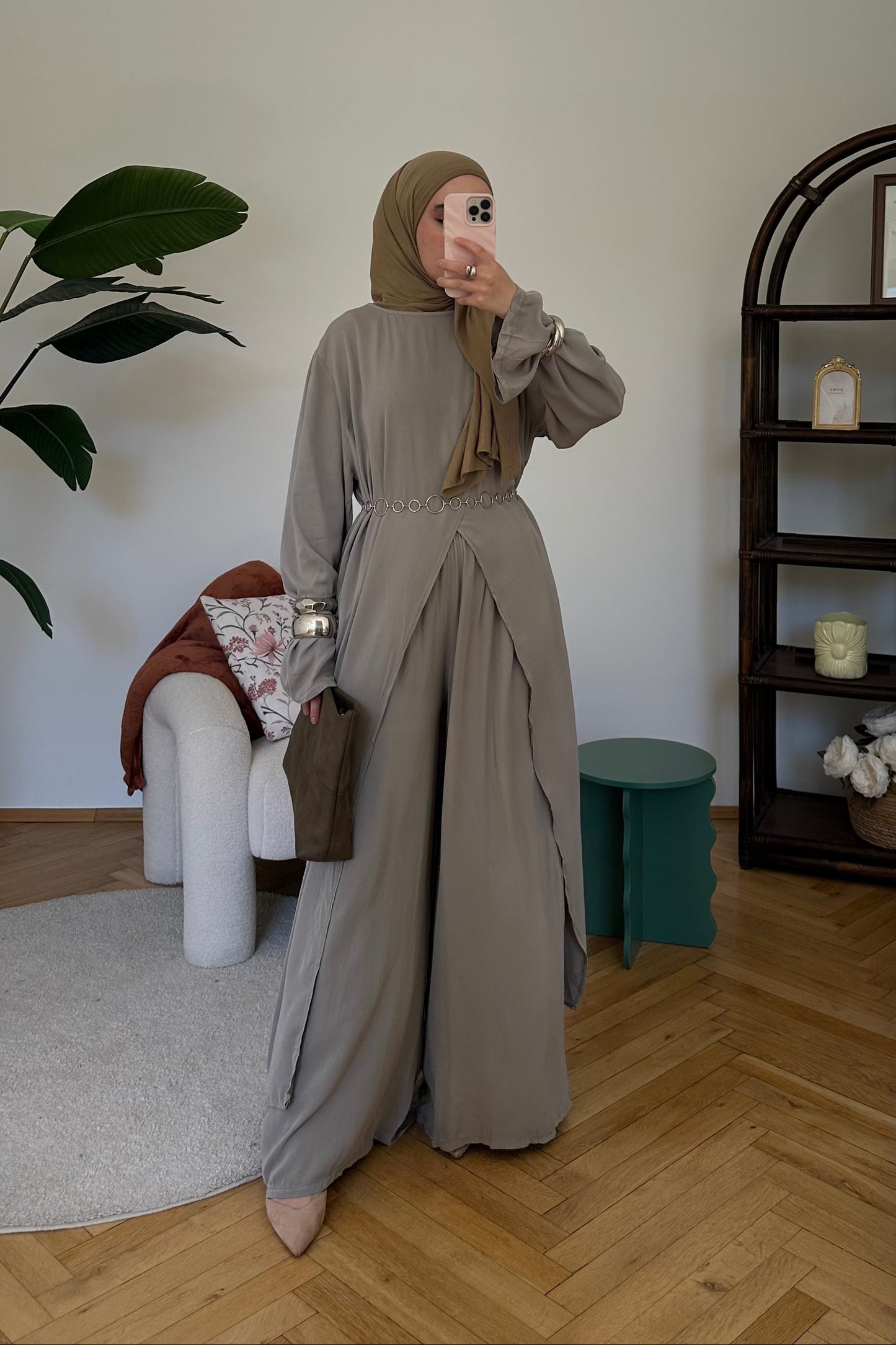 Lidya Zweiteiler Steingrau