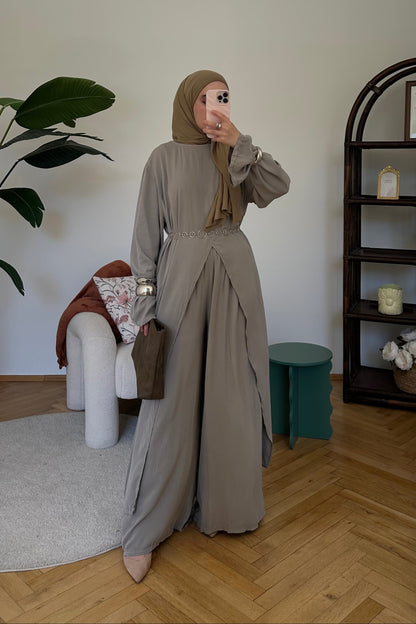 Lidya Zweiteiler Steingrau