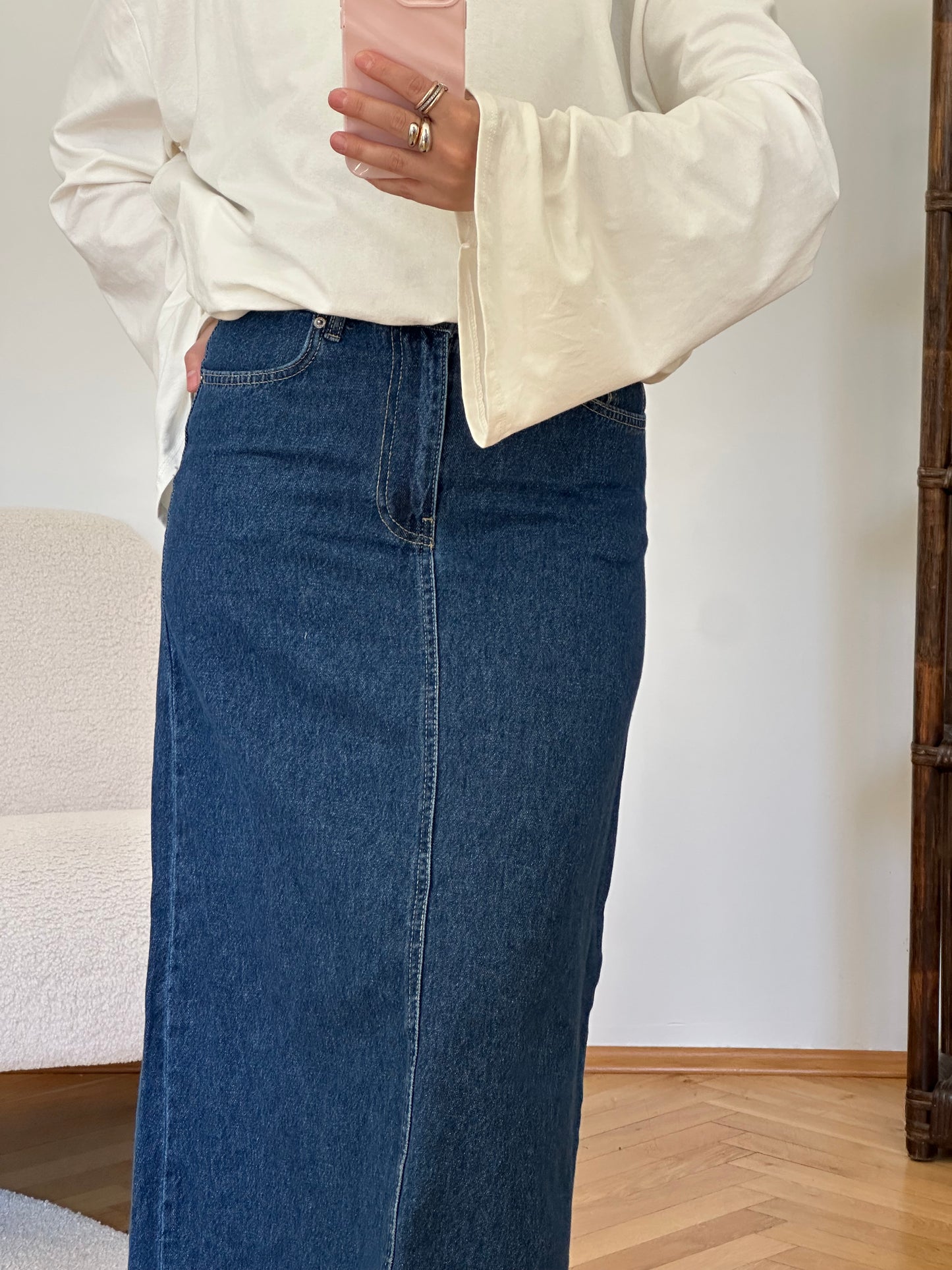 Jeansrock Dunkelblau