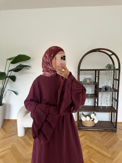 Pamuk Kleid Aubergine