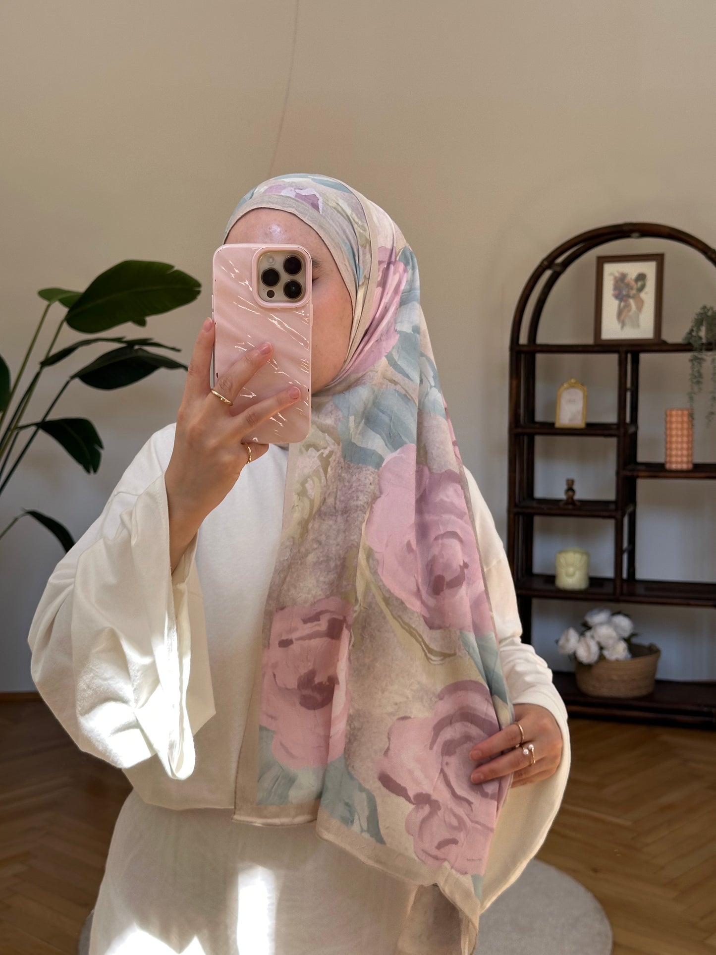 Gül Scarf Rosa