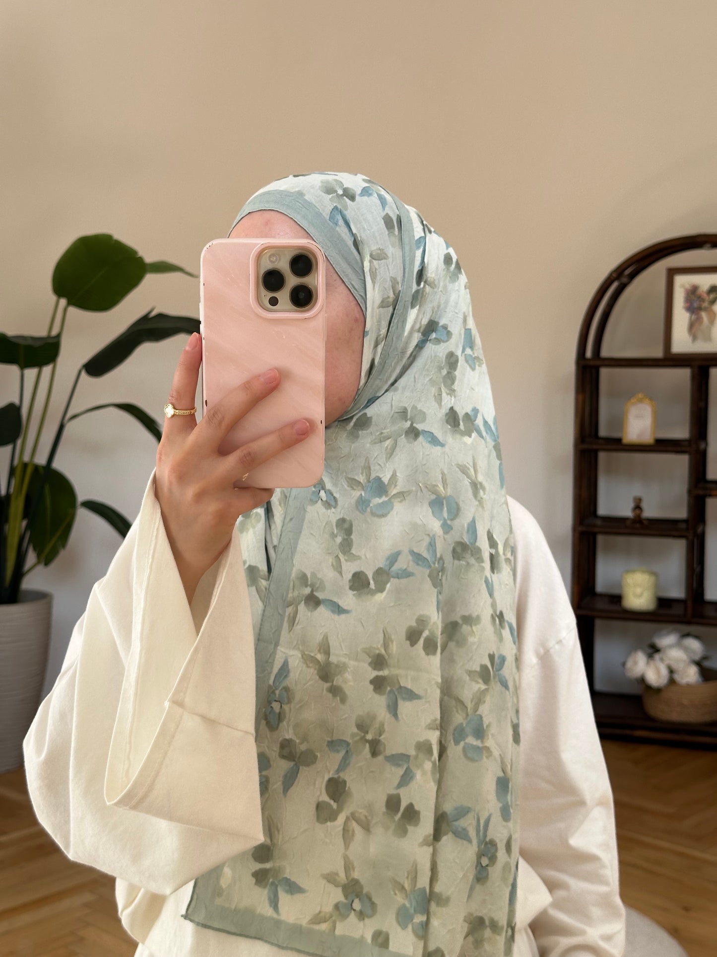 Blume Scarf Grün