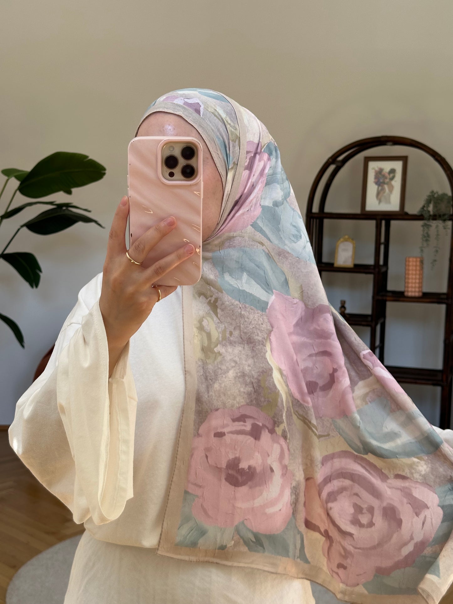 Gül Scarf Rosa