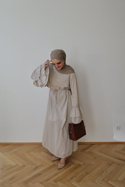 Pamuk Kleid Beige