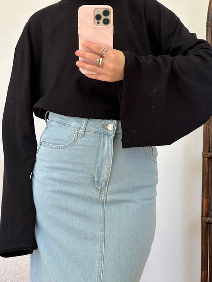 Jeansrock Hellblau