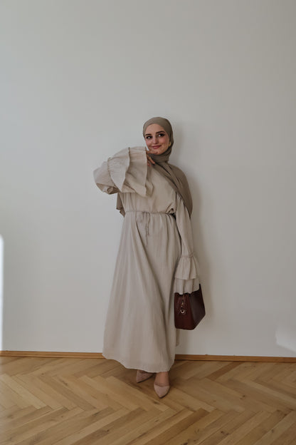 Pamuk Kleid Beige