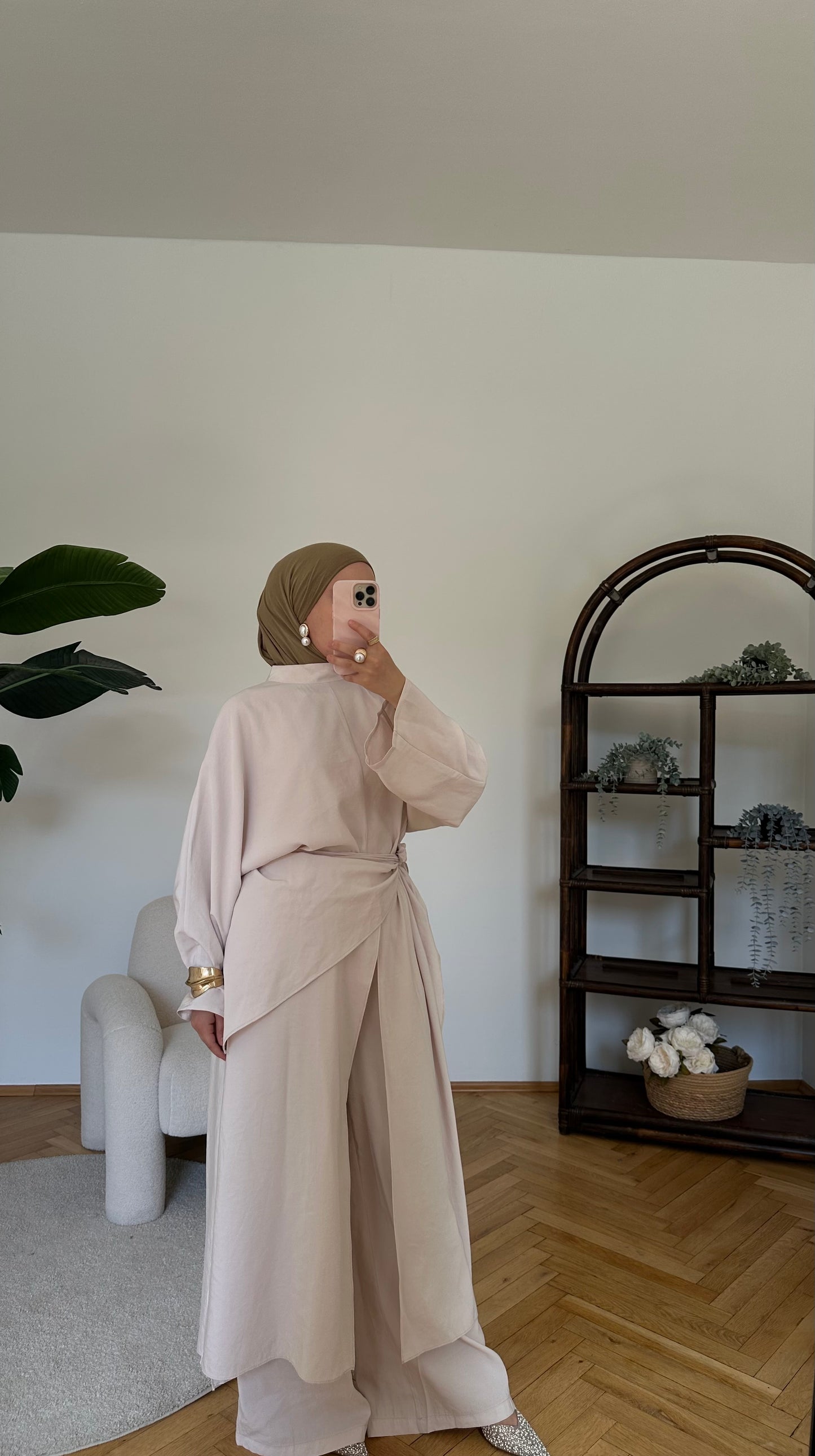 Hüda Zwei-Teiler Beige
