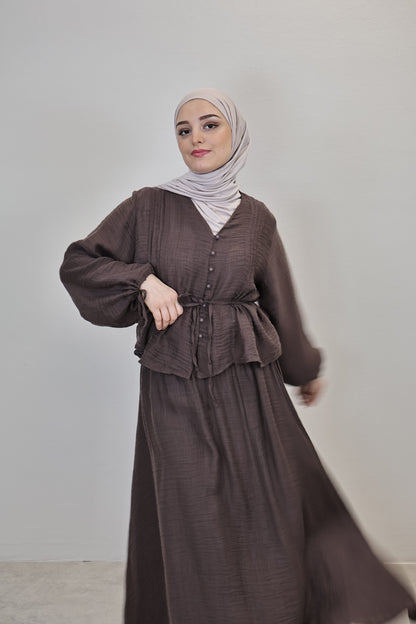 Hira Zwei-Teiler Braun