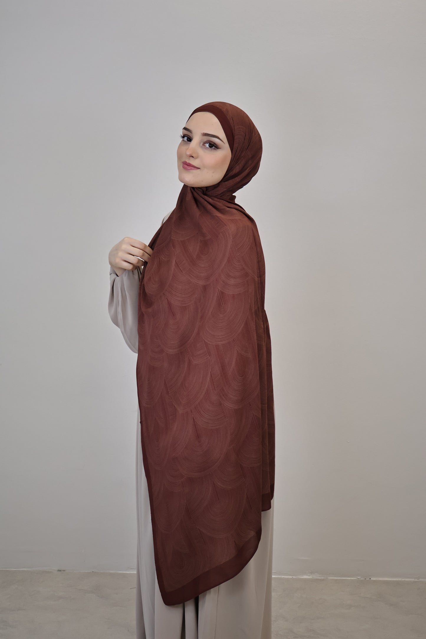 Zarif Scarf Rostbraun