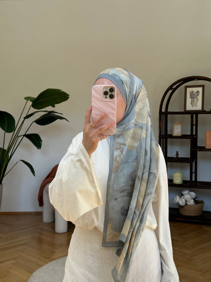 Gül Scarf Blau