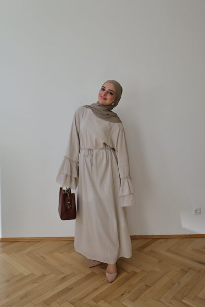 Pamuk Kleid Beige