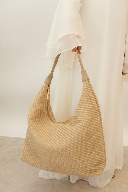 Gewebte Oversize Schultertasche