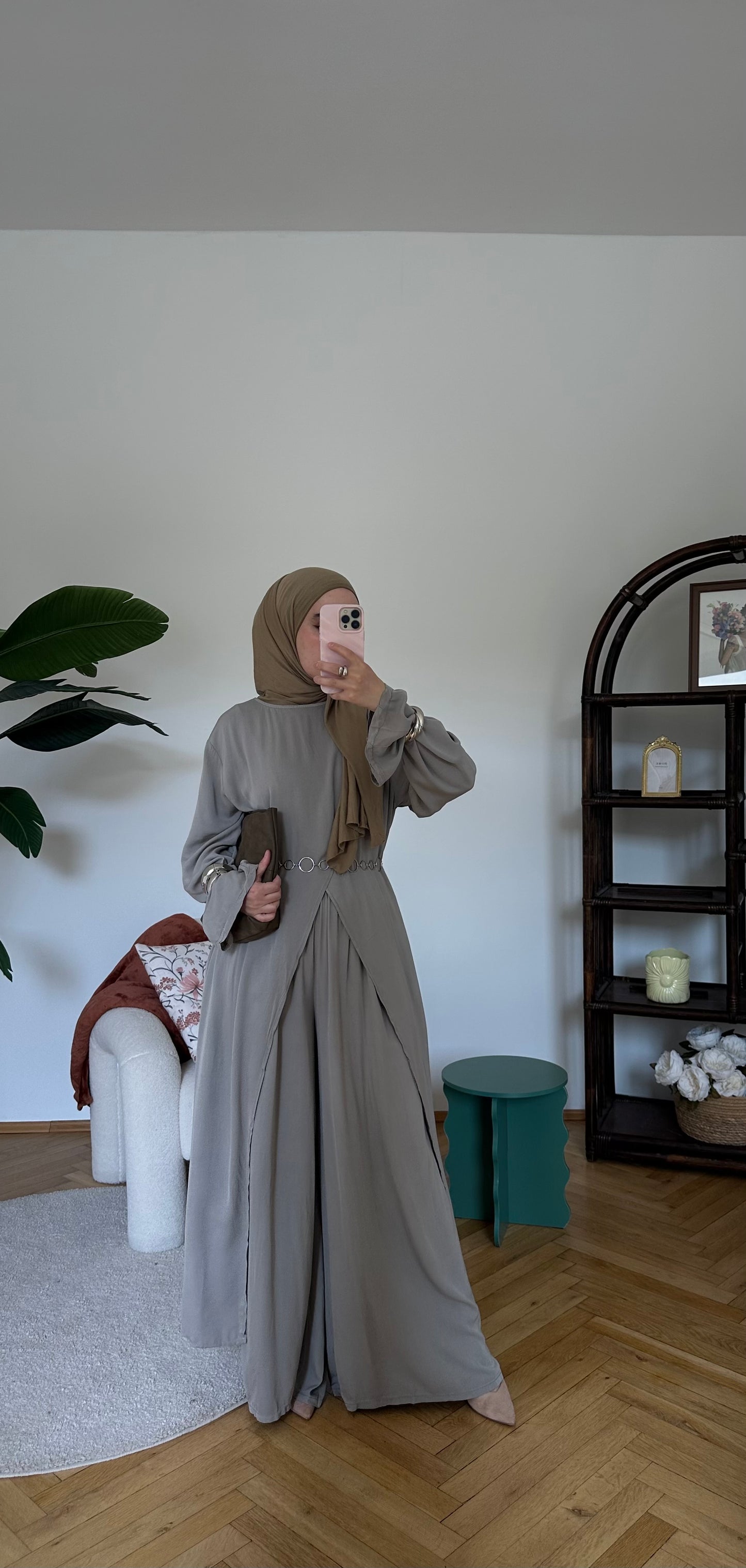 Lidya Zweiteiler Steingrau