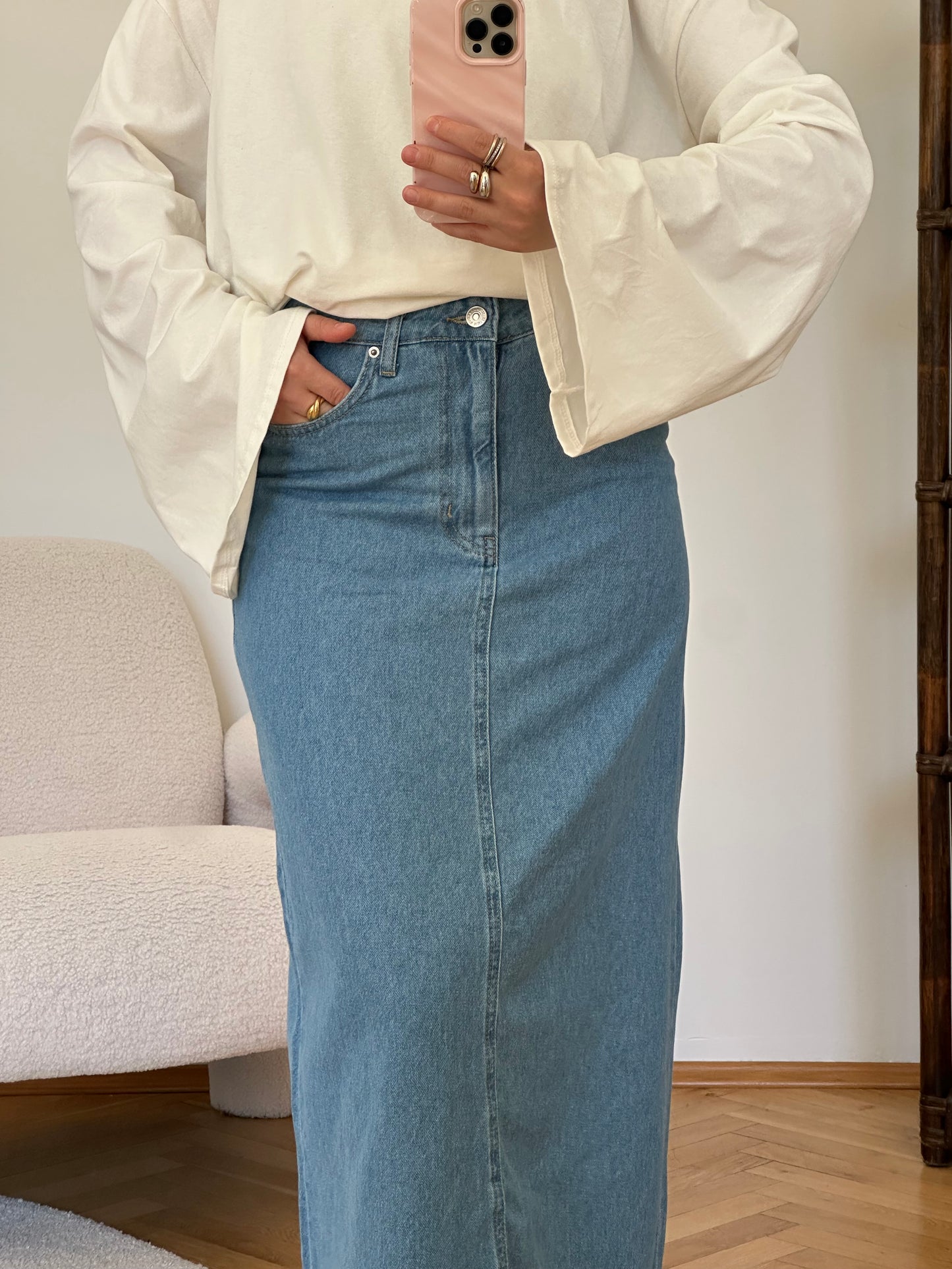 Jeansrock Blau