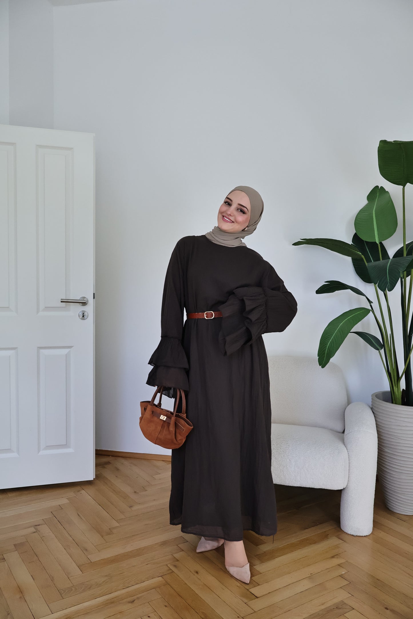 Pamuk Kleid Braun