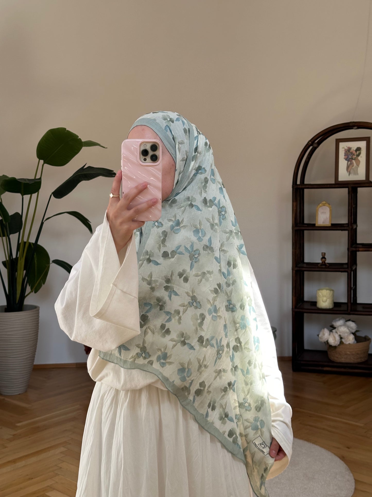 Blume Scarf Grün