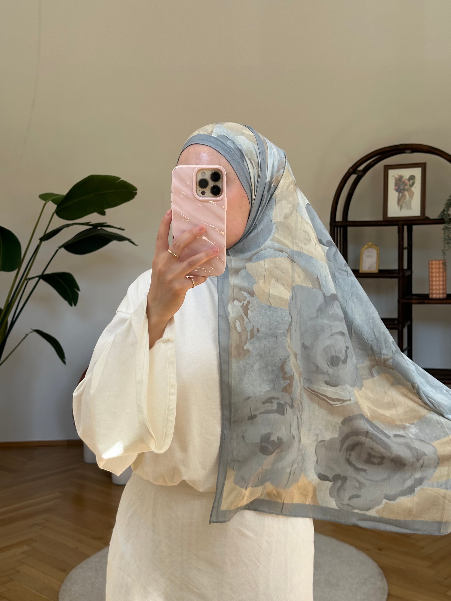 Gül Scarf Blau