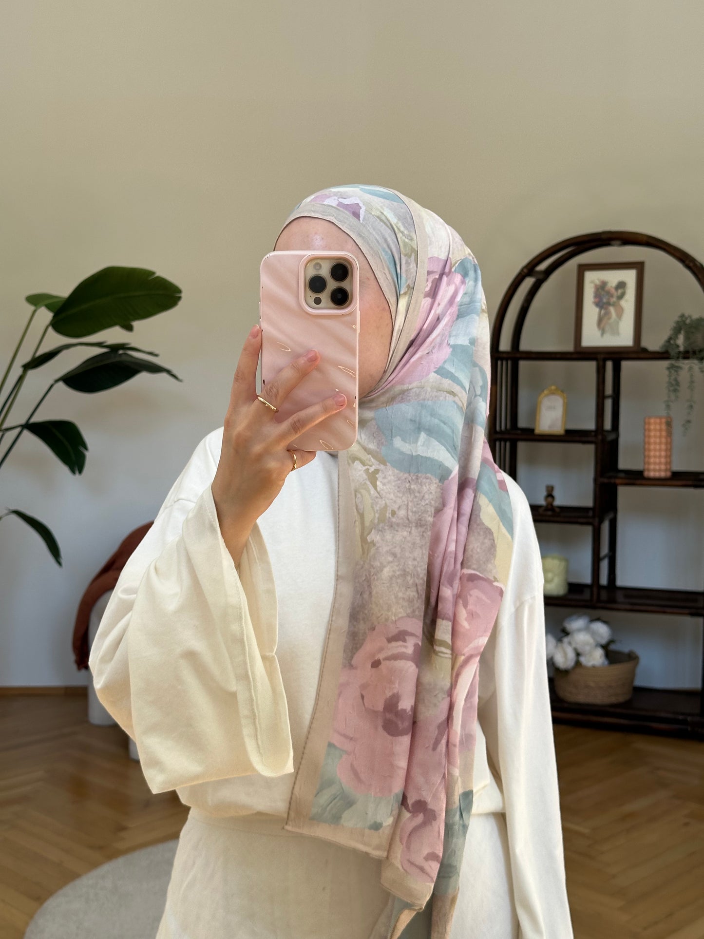 Gül Scarf Rosa