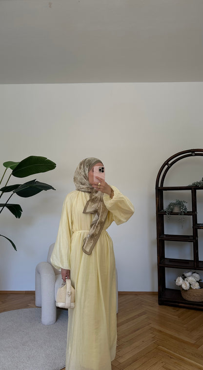 Perle Kleid Gelb