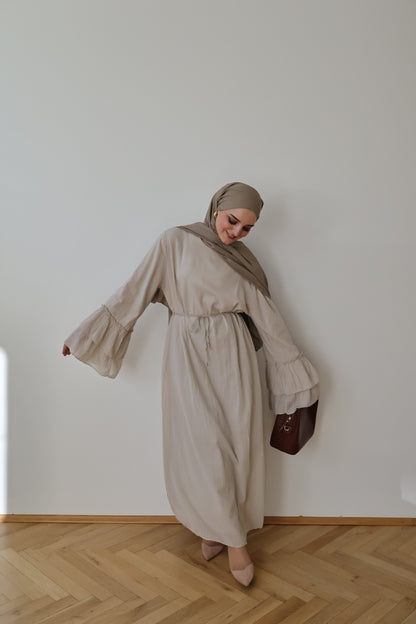 Pamuk Kleid Beige