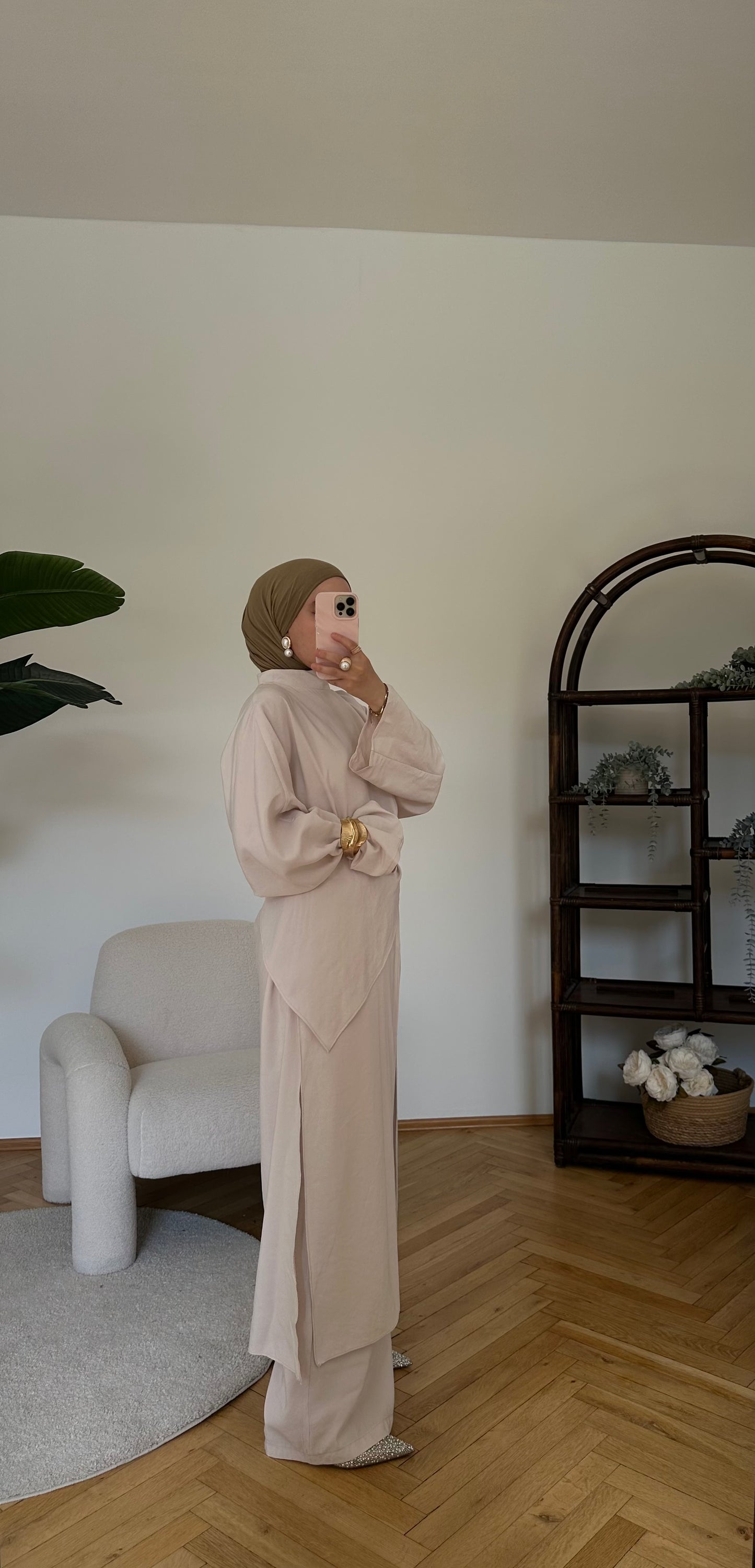 Hüda Zwei-Teiler Beige