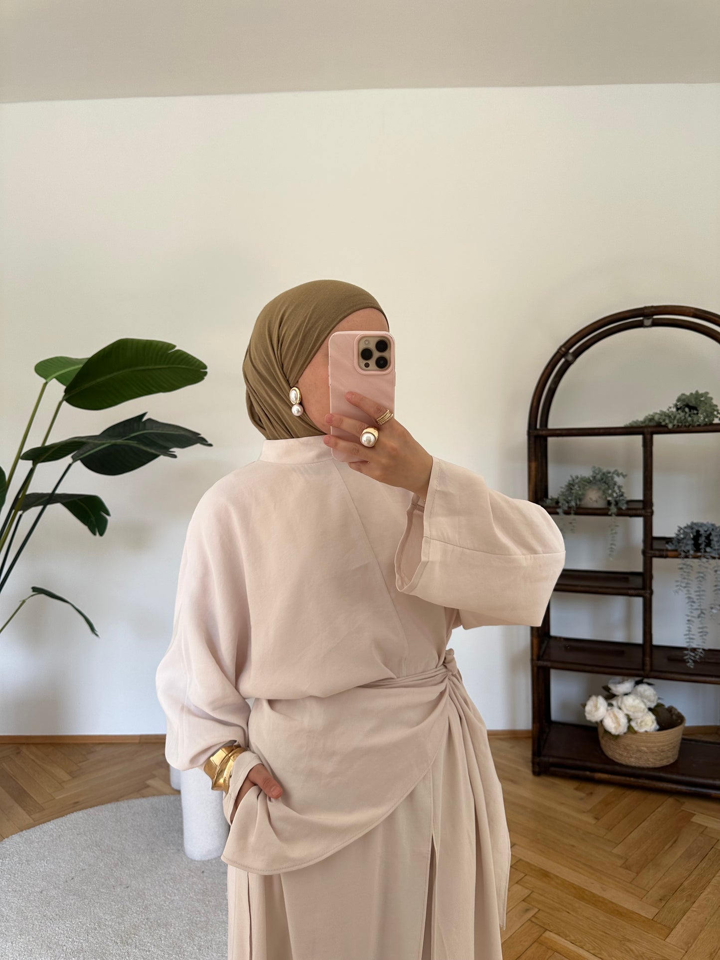 Hüda Zwei-Teiler Beige