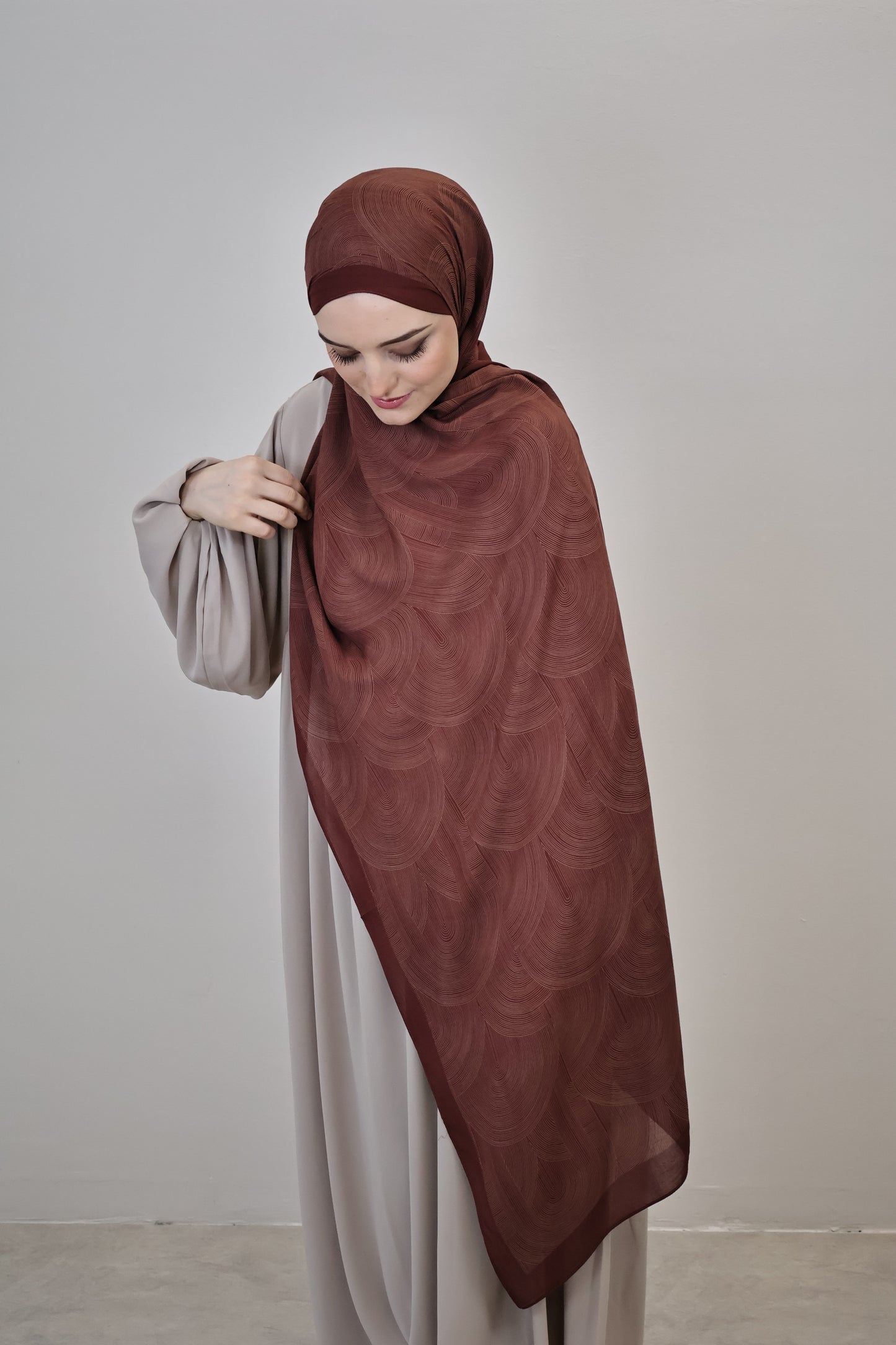 Zarif Scarf Rostbraun