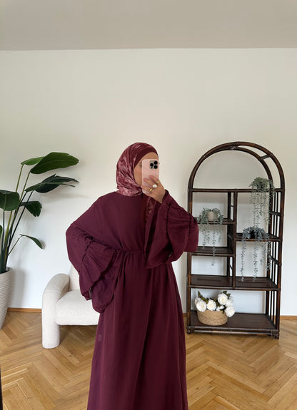 Pamuk Kleid Aubergine